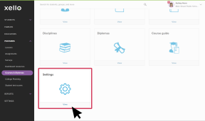 Courses & Diplomas page with Settings tile highlighted